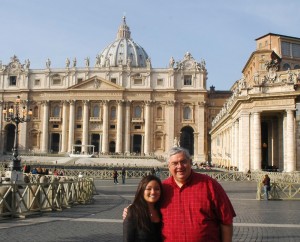 Mary Jacquel and Dennis at Vatican